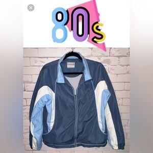 Vintage 80s Dunlop Jacket Size L 
casual spring office golfing lightweight